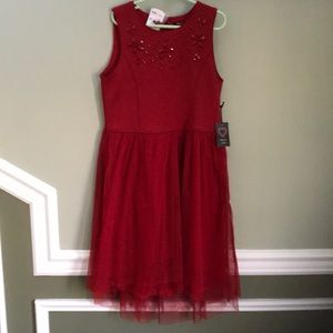 Big Girls Red Holiday Dress
